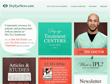 Tablet Screenshot of dryeyenews.com